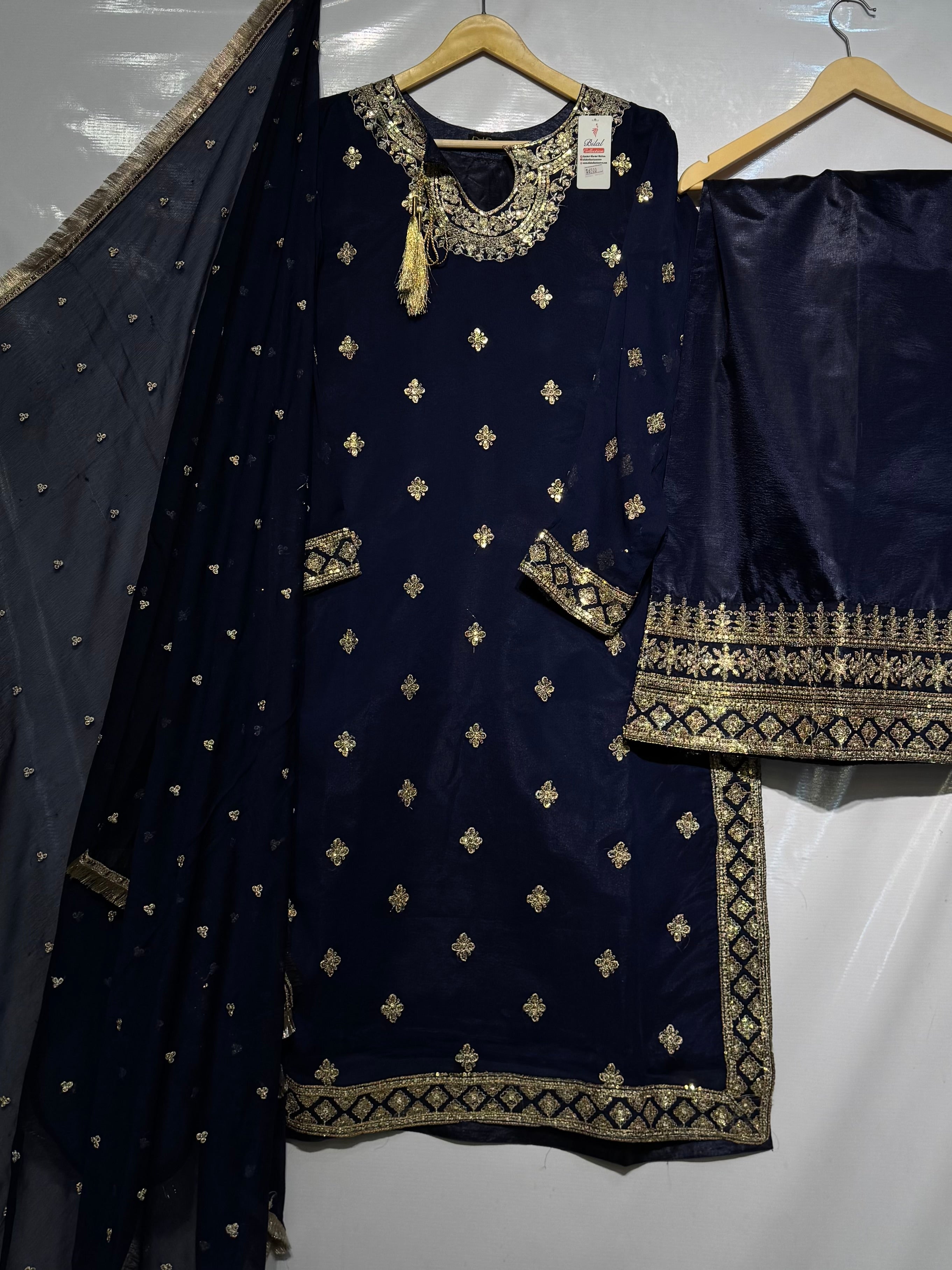 Sequence worked🪡adorable pure chiffon wedding essential 👗