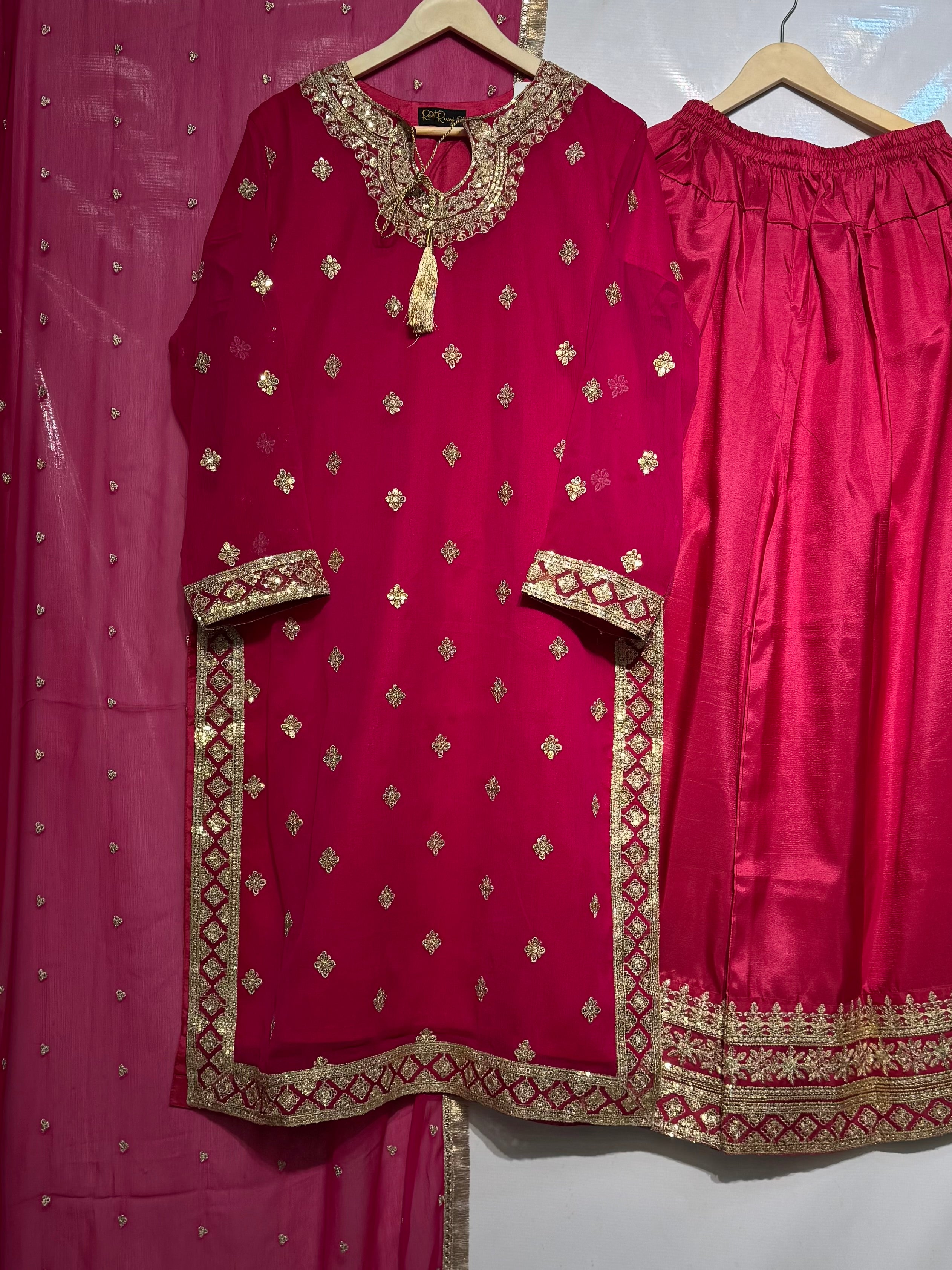 Sequence worked🪡adorable pure chiffon wedding essential 👗