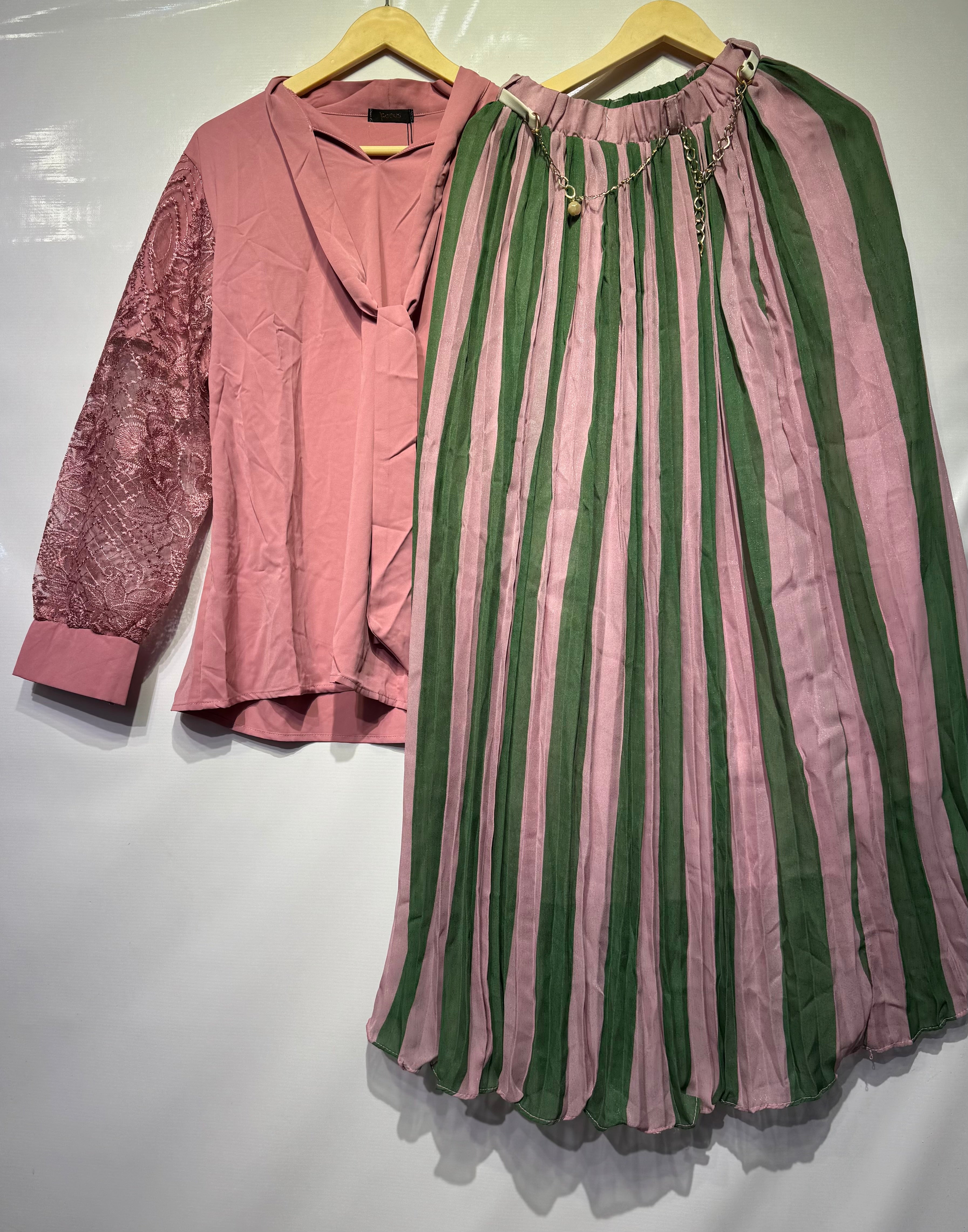 Pure Malai Georgette digital printed skirt shirts 👗