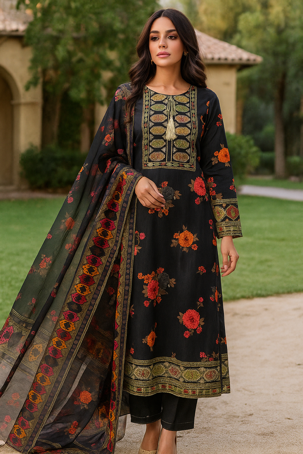 Premium winter khaddar silk Ensemble ✨