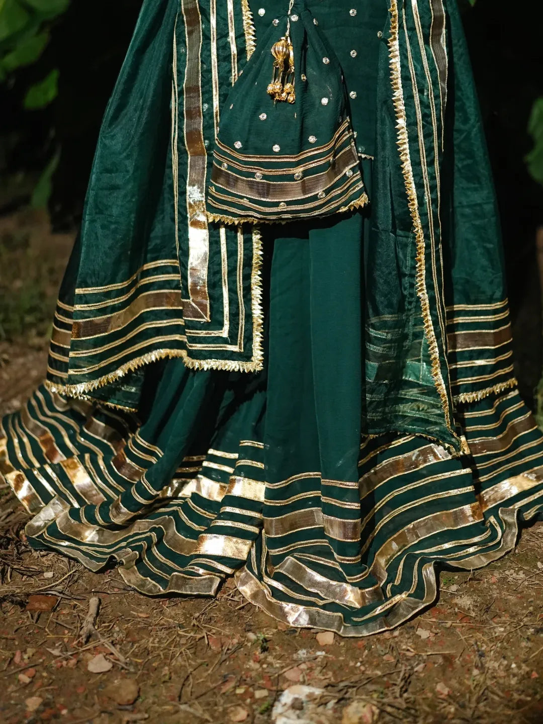 Adorable massive 250+ inches flaired gharara set ✨