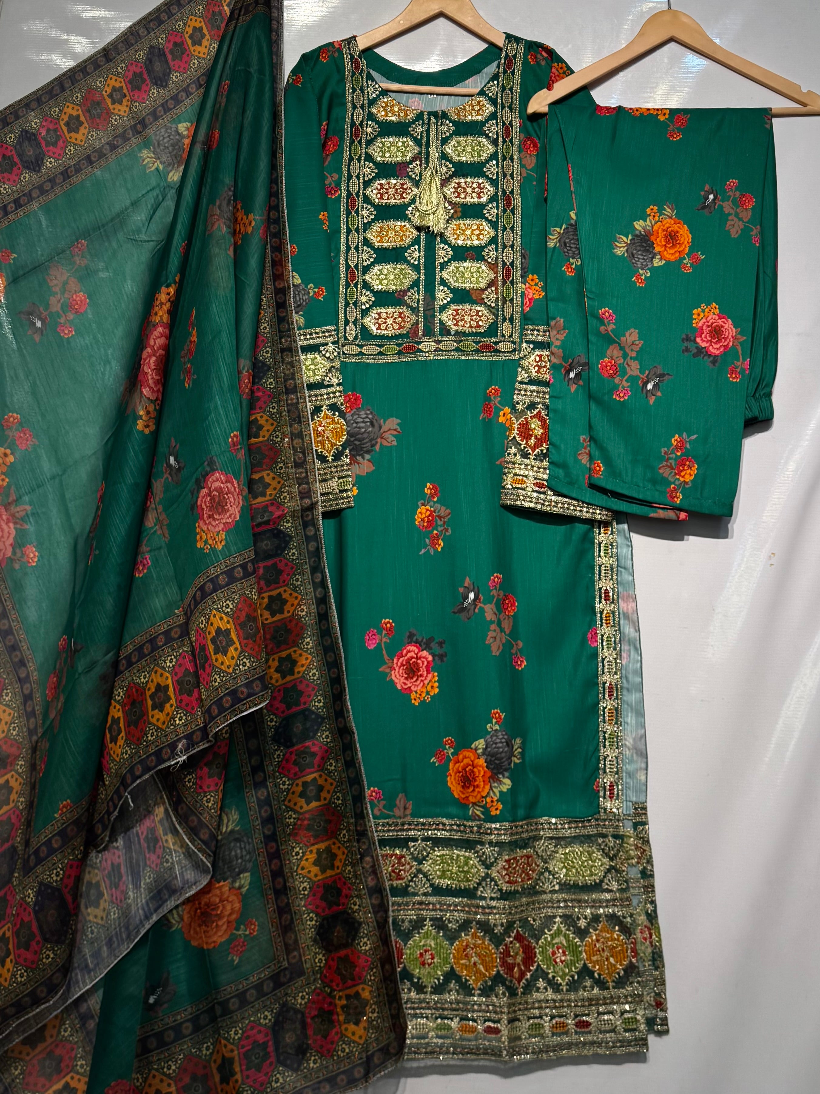 Premium winter khaddar silk Ensemble ✨