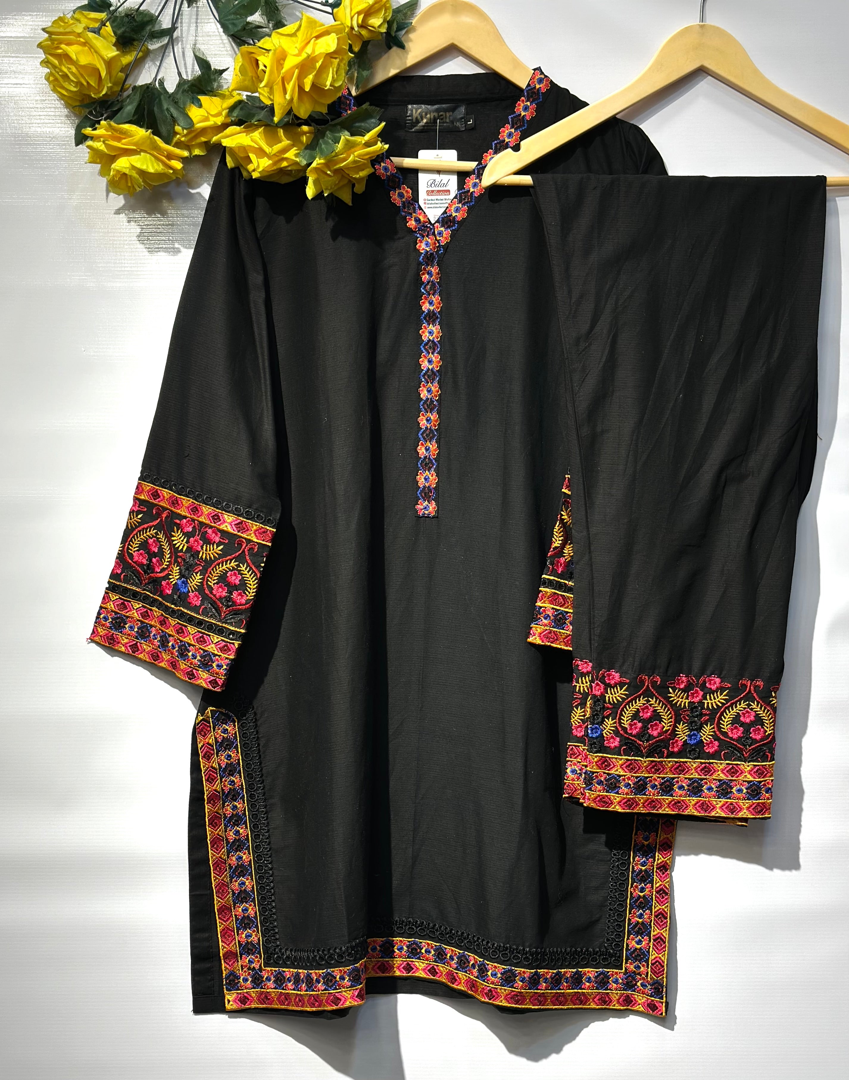 🔥 Beautiful multi thread embellished lawn 2 pcs 🔥 - bilalcollectionstore