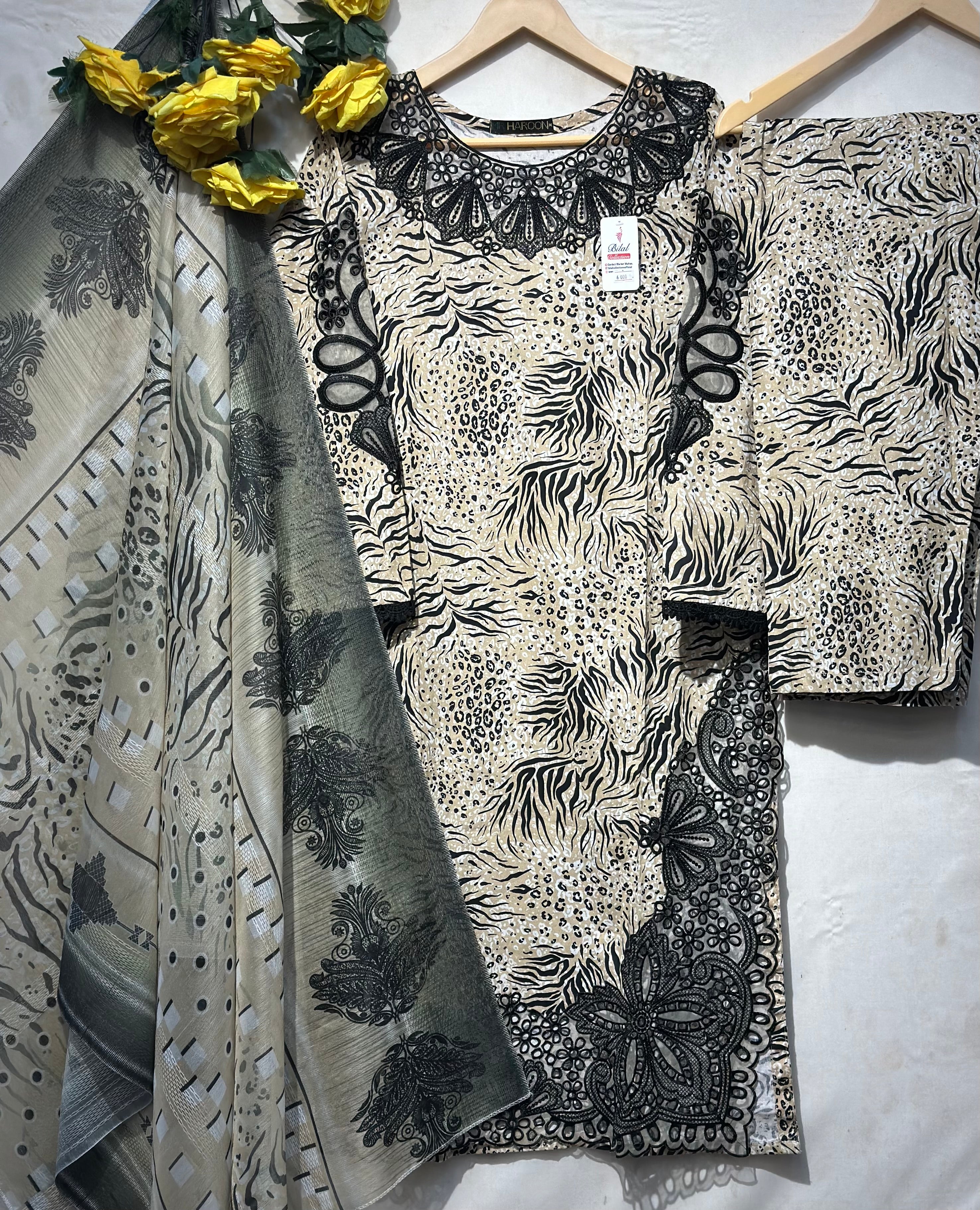 🔥Luxury Summer Cotton 3 Pcs🔥 - bilalcollectionstore