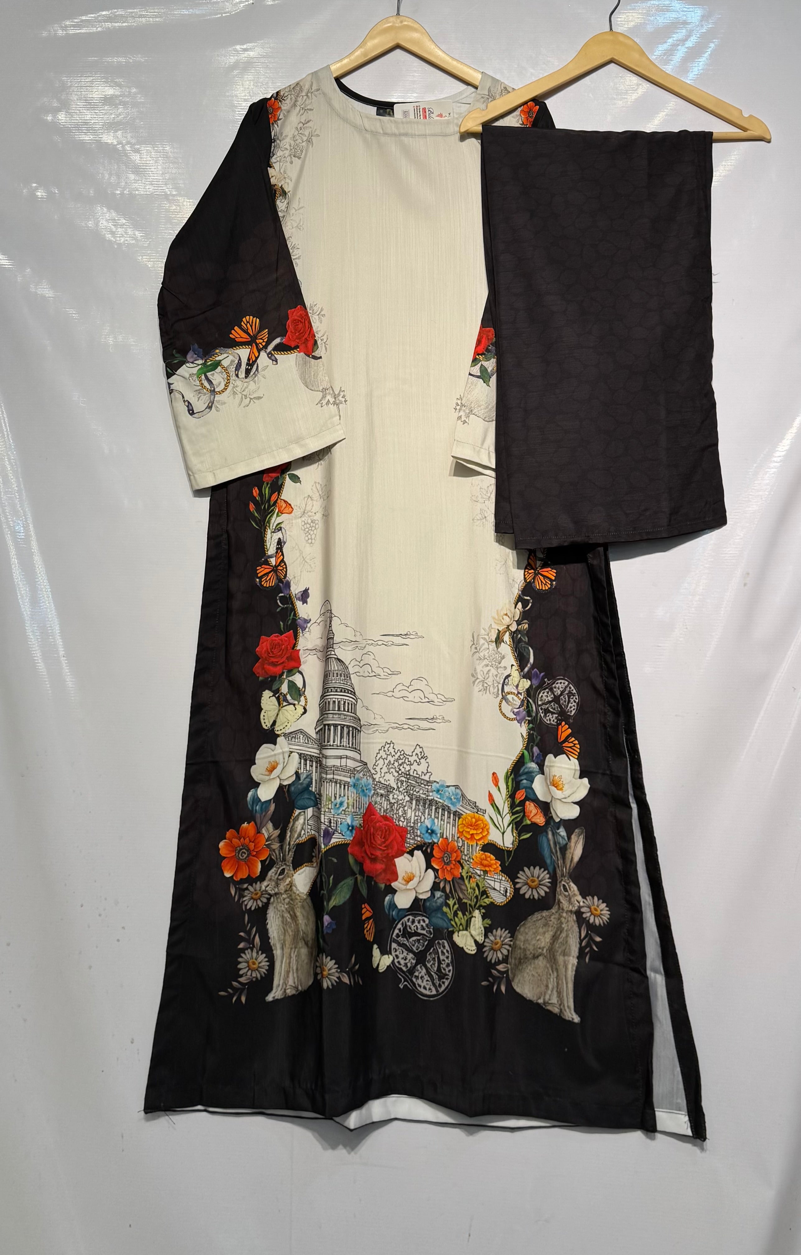 Premium quality winter season digital printed crepe cord sets ✨